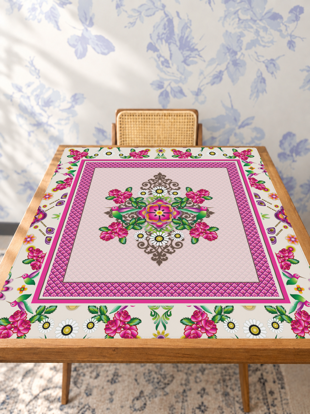 Ala Rosa mahjong mat — Studio Table Angle