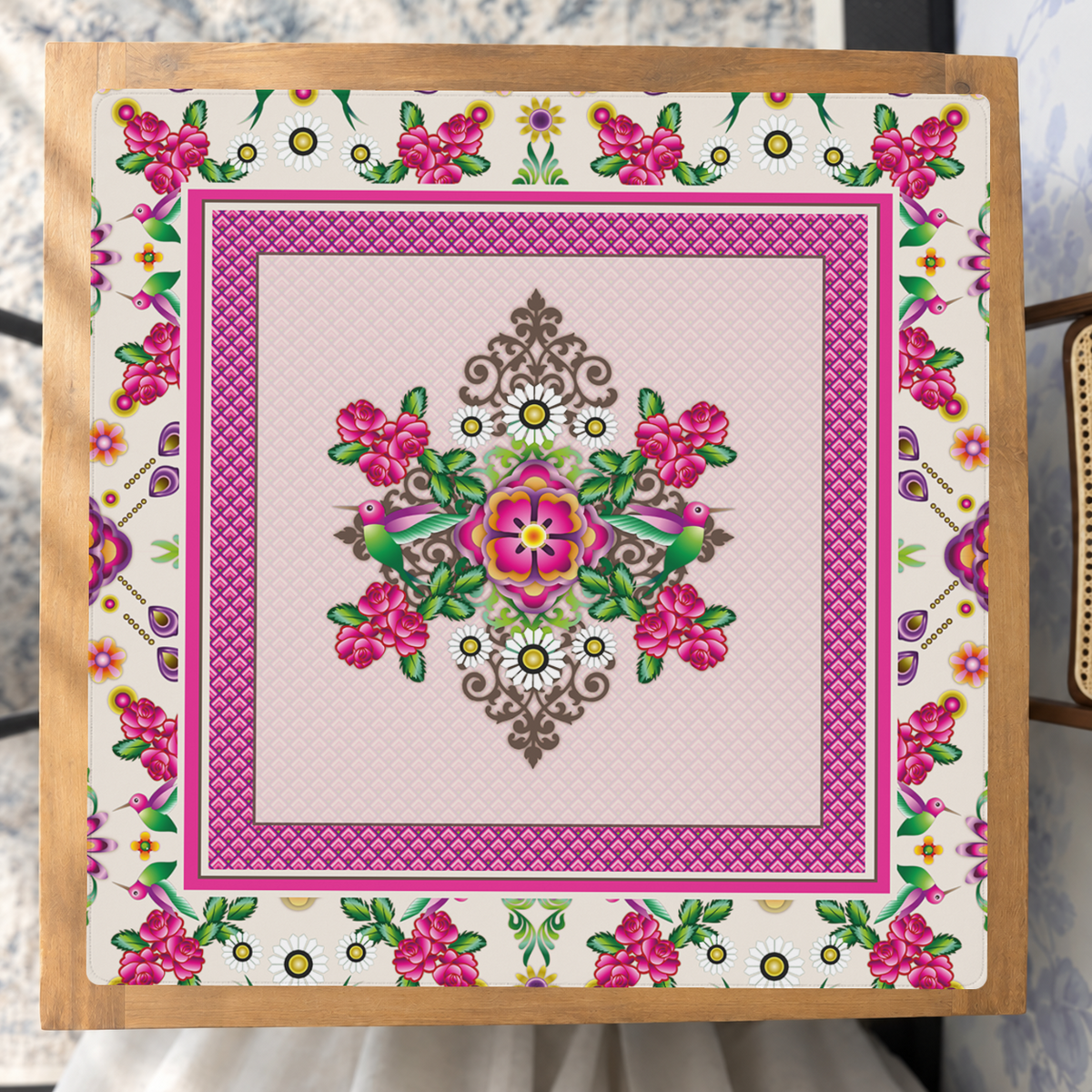 Ala Rosa mahjong mat — Studio Overhead