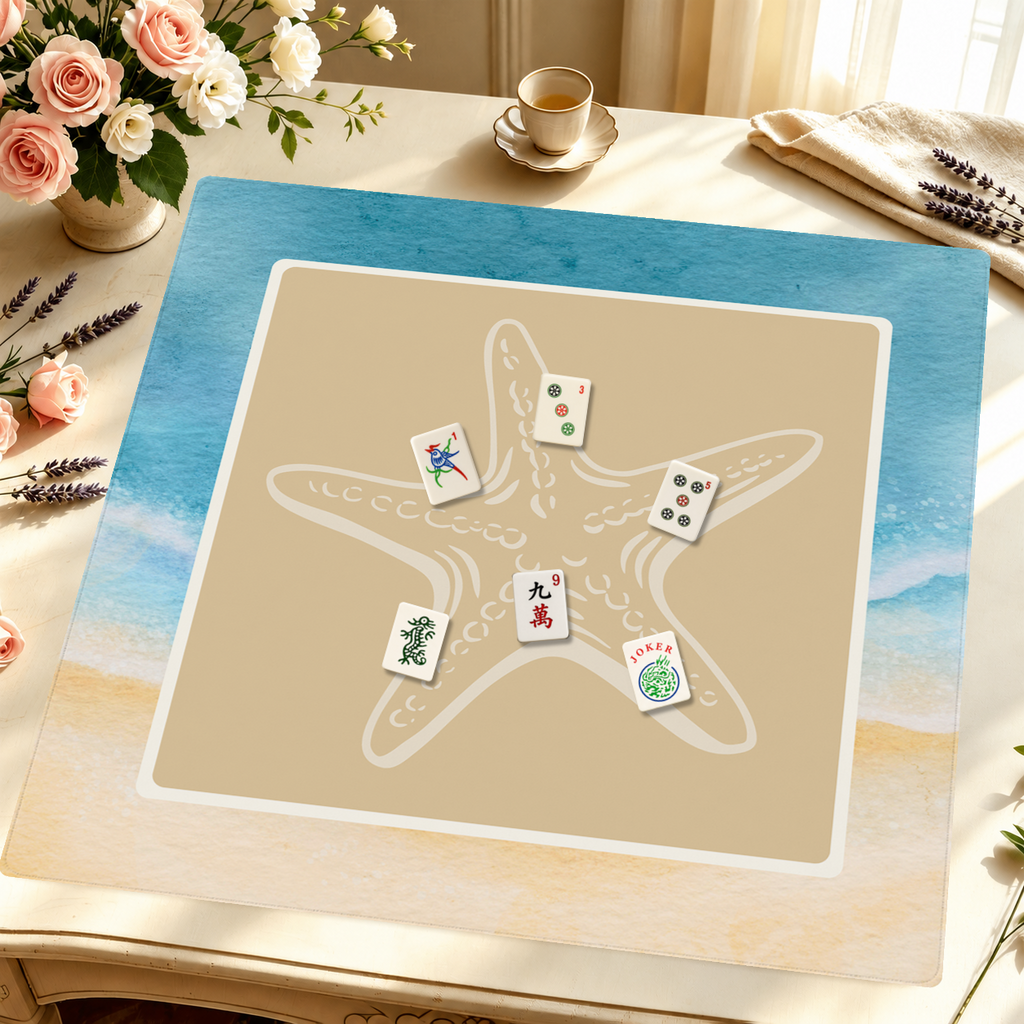 All Starfish Cast mahjong mat — Styled Tile Table