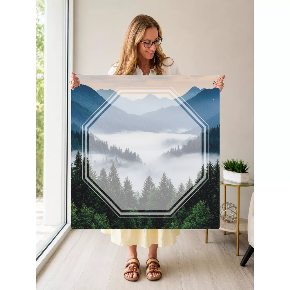 Alpine Summer mahjong mat — Held Mat Portrait