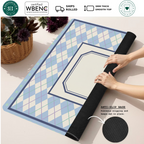 Argyle My Love mahjong mat — Rolled Mat Feature Image