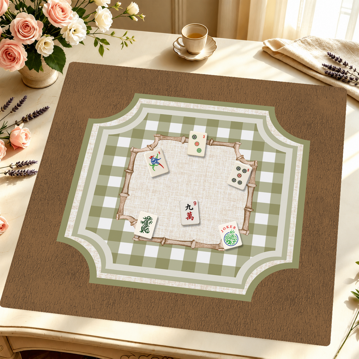 Bamboo Society mahjong mat — Styled Tile Table
