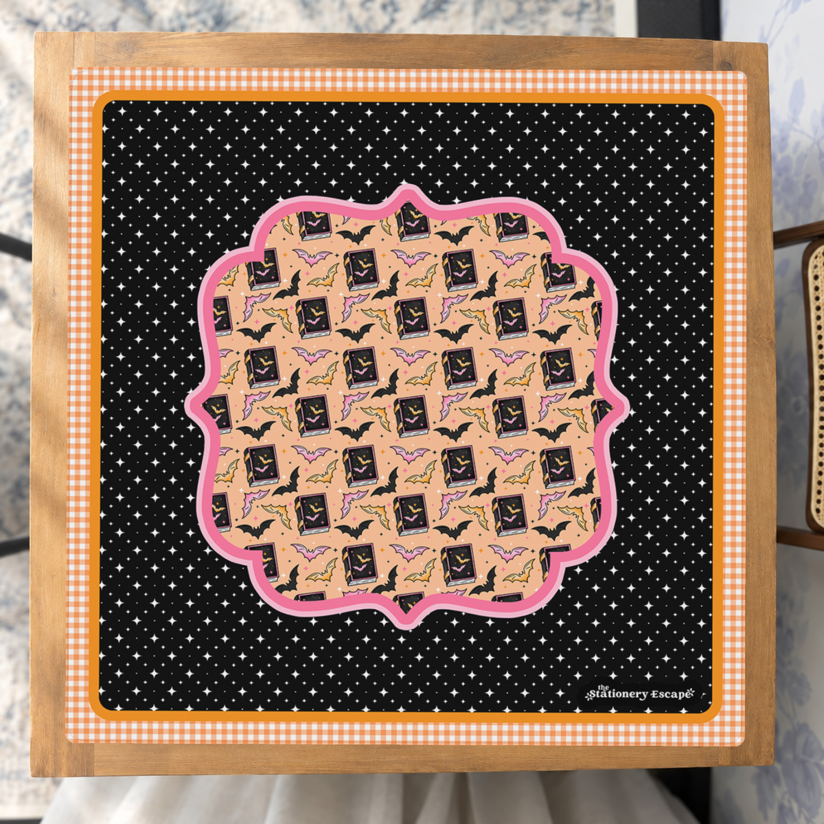Bats and Books mahjong mat — Studio Overhead