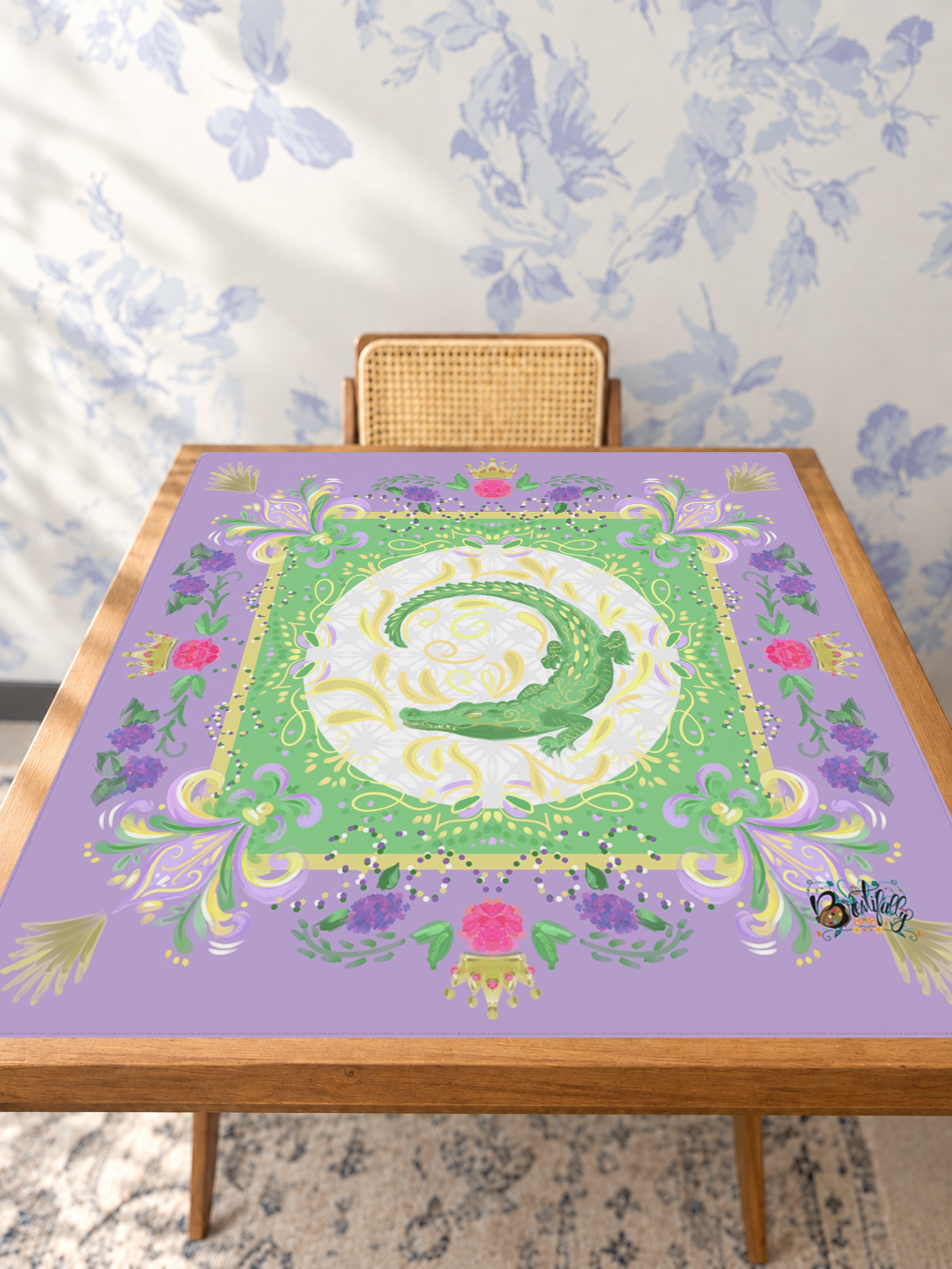 Bayou Royale mahjong mat — Studio Table Angle
