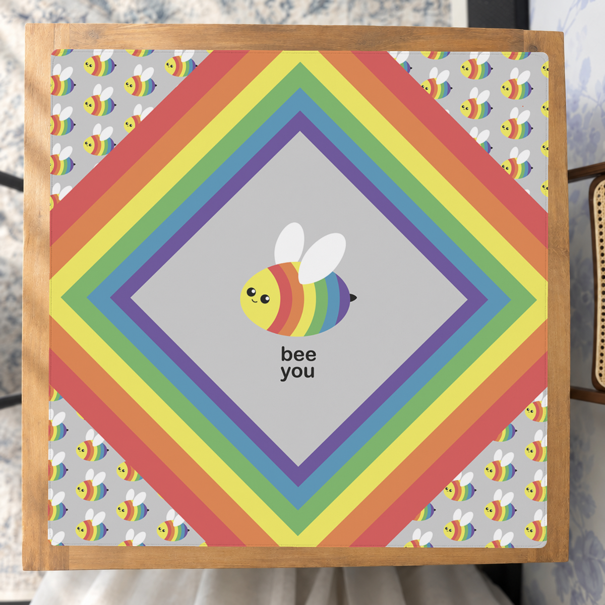 Bee You Tiful mahjong mat — Studio Overhead