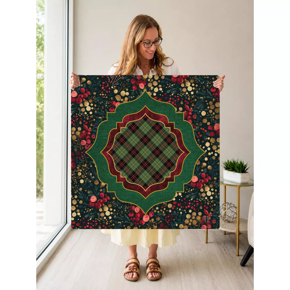 Berry and Bright mahjong mat — Held Mat Portrait