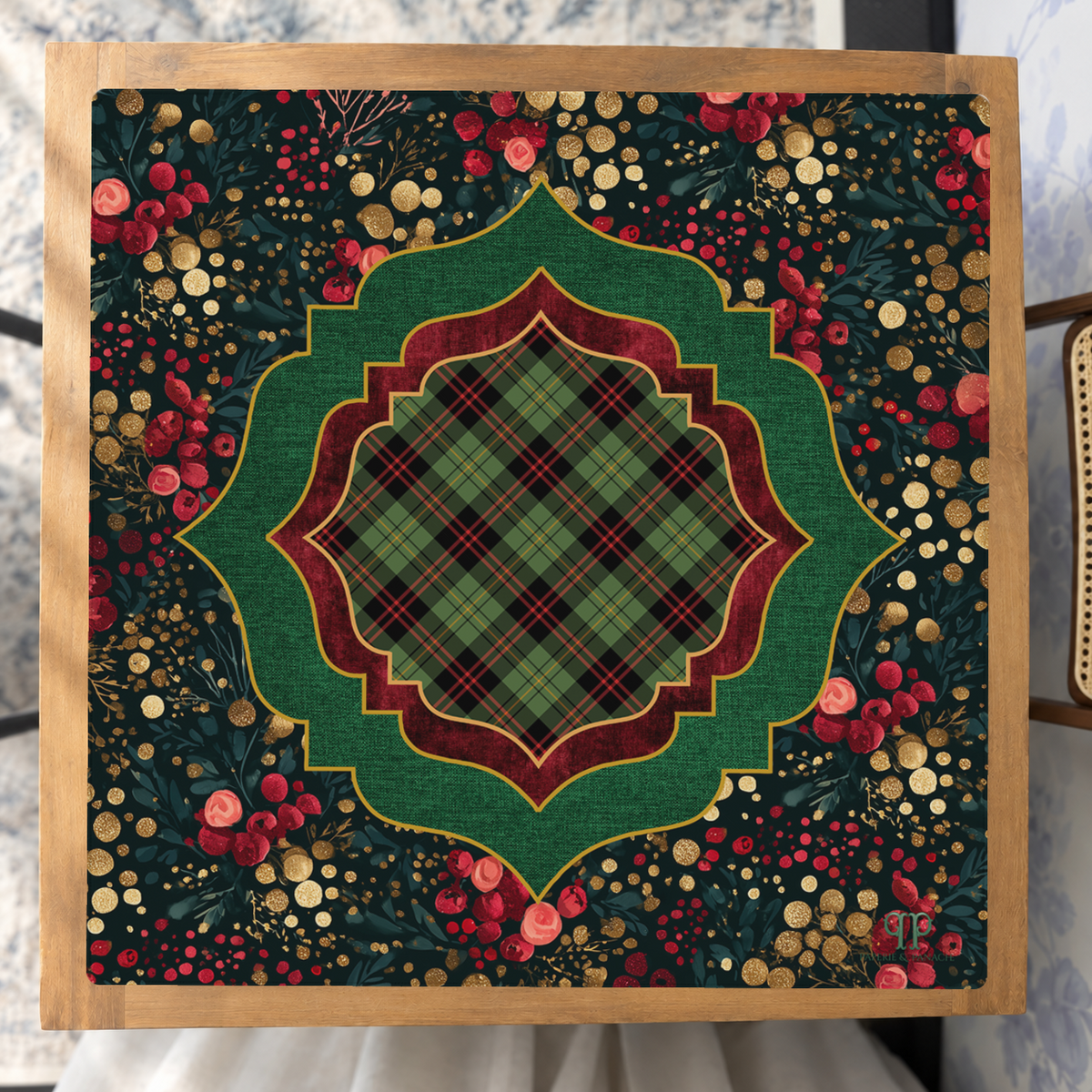 Berry and Bright mahjong mat — Studio Overhead