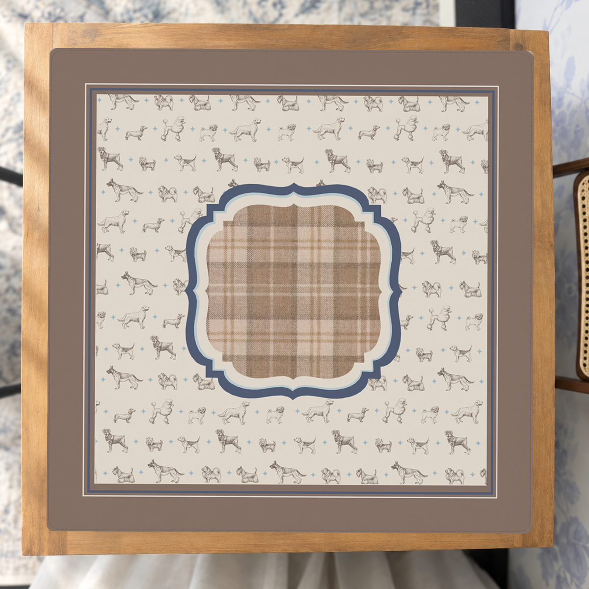 Best in Plaid mahjong mat — Studio Overhead