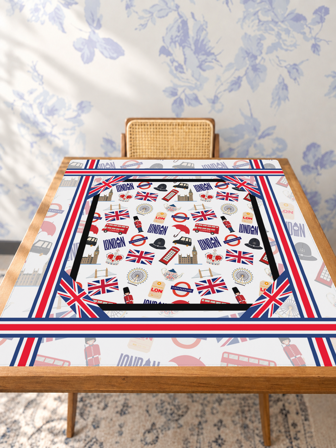 Big Ben's Backyard mahjong mat — Studio Table Angle