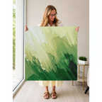 Blank Canvas Green mahjong mat — Held Mat Portrait