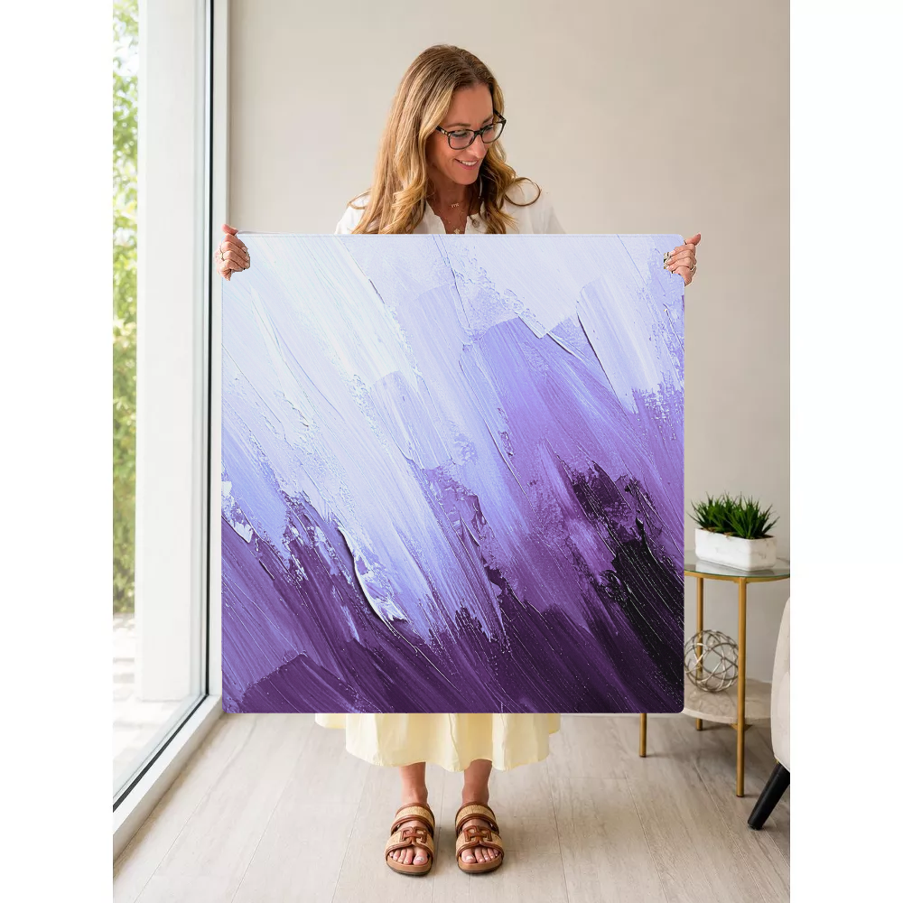 Blank Canvas Purple mahjong mat — Held Mat Portrait