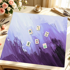 Blank Canvas Purple mahjong mat — Styled Tile Table