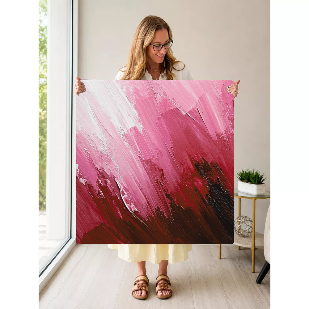 Blank Canvas Red mahjong mat — Held Mat Portrait