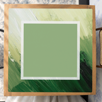 Blank Canvas  | Green Square mahjong mat — Studio Overhead
