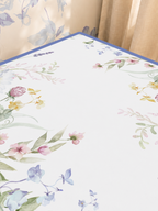 Bloom Service | Blue mahjong mat — Sunlit Close-up