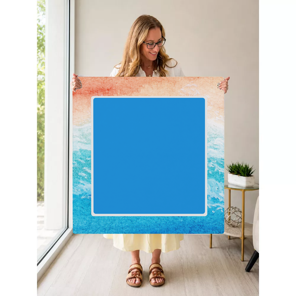 Blue Sky Thinking Tile mahjong mat — Held Mat Portrait