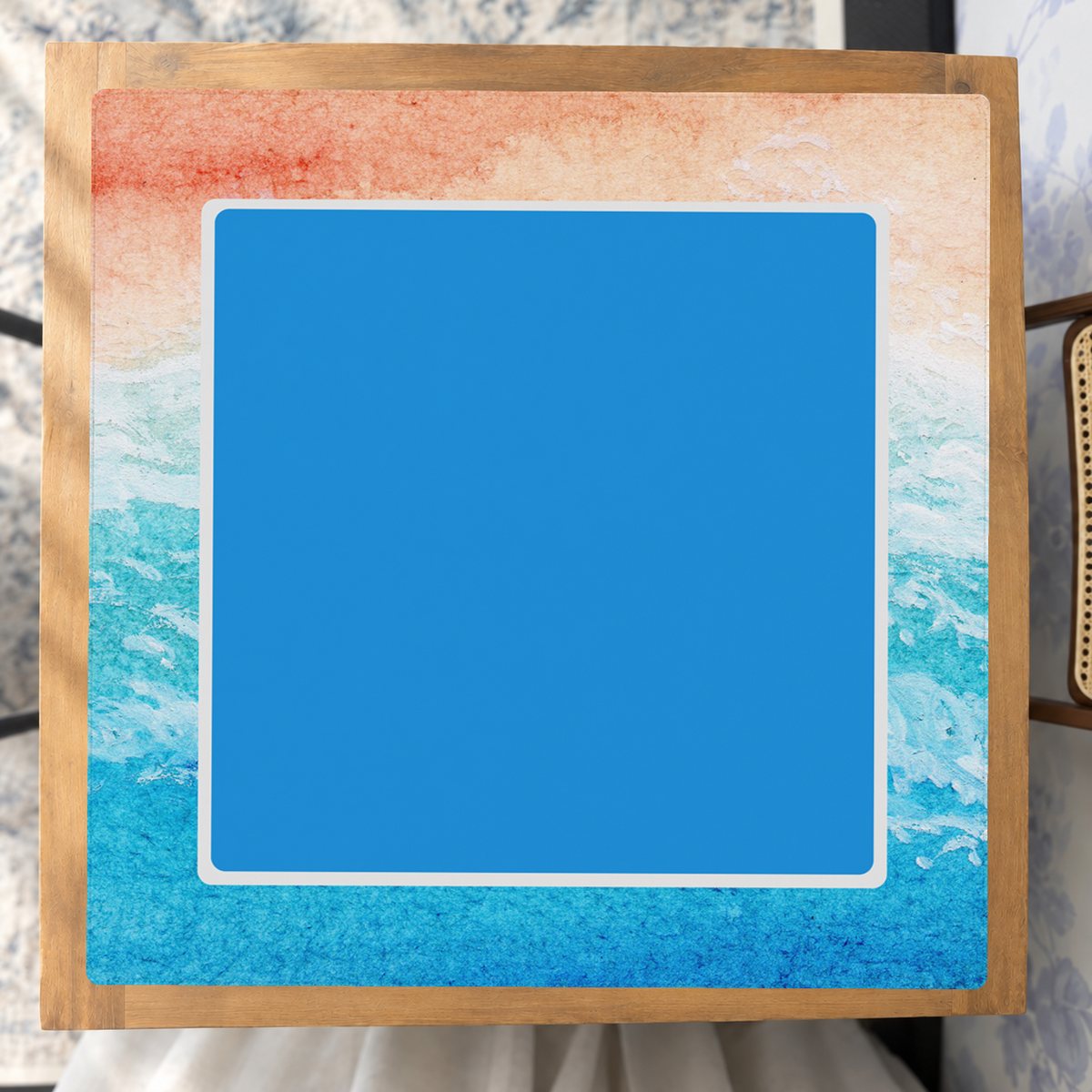 Blue Sky Thinking Tile mahjong mat — Studio Overhead