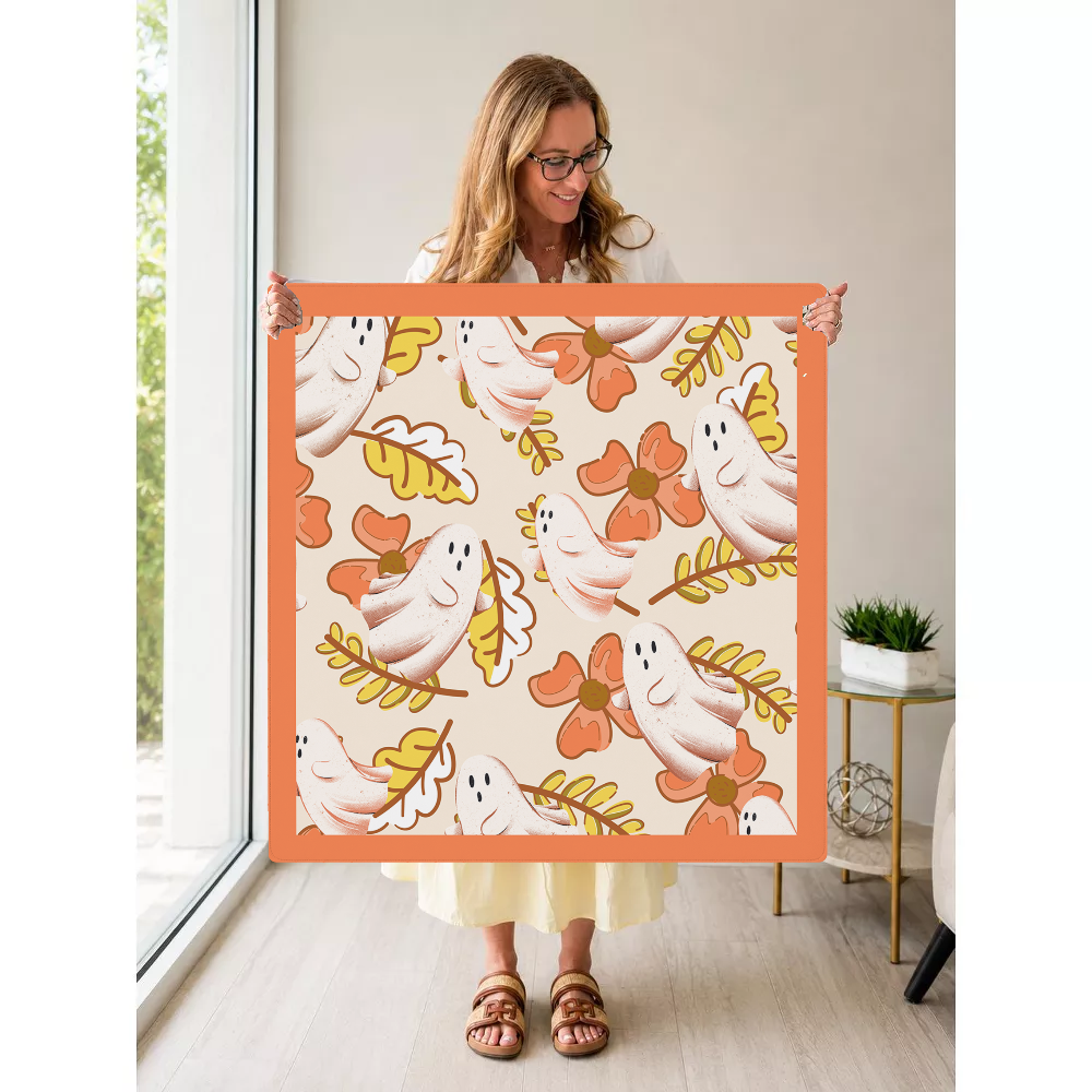 Boo-tiful Blooms mahjong mat — Held Mat Portrait