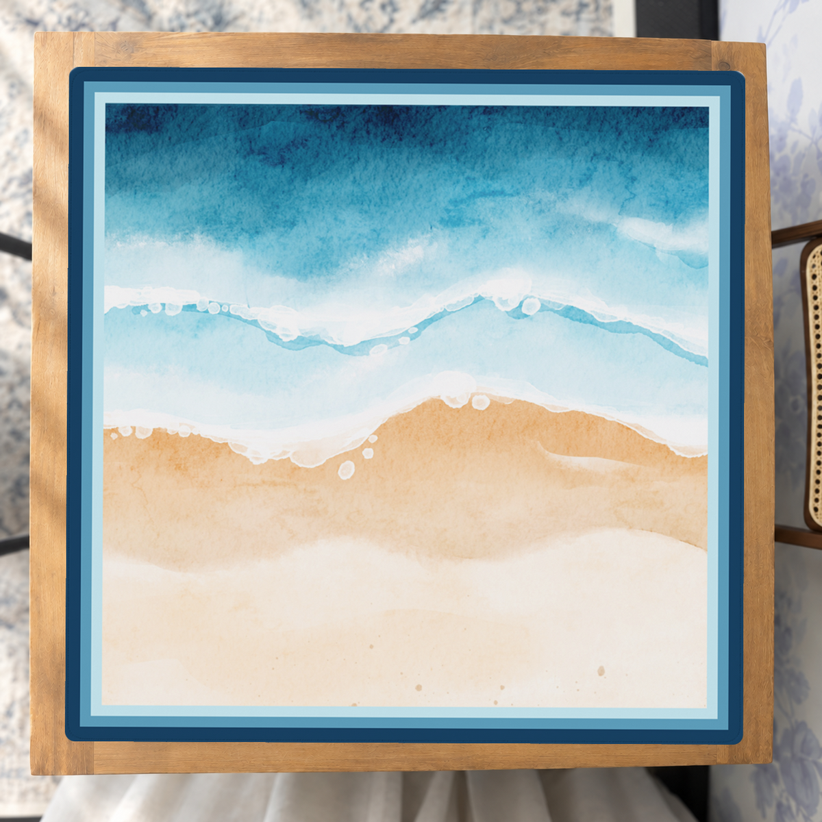 Borderline Shoreline mahjong mat — Studio Overhead