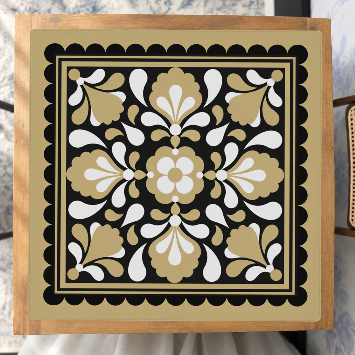 Boulder Blooms mahjong mat — Studio Overhead