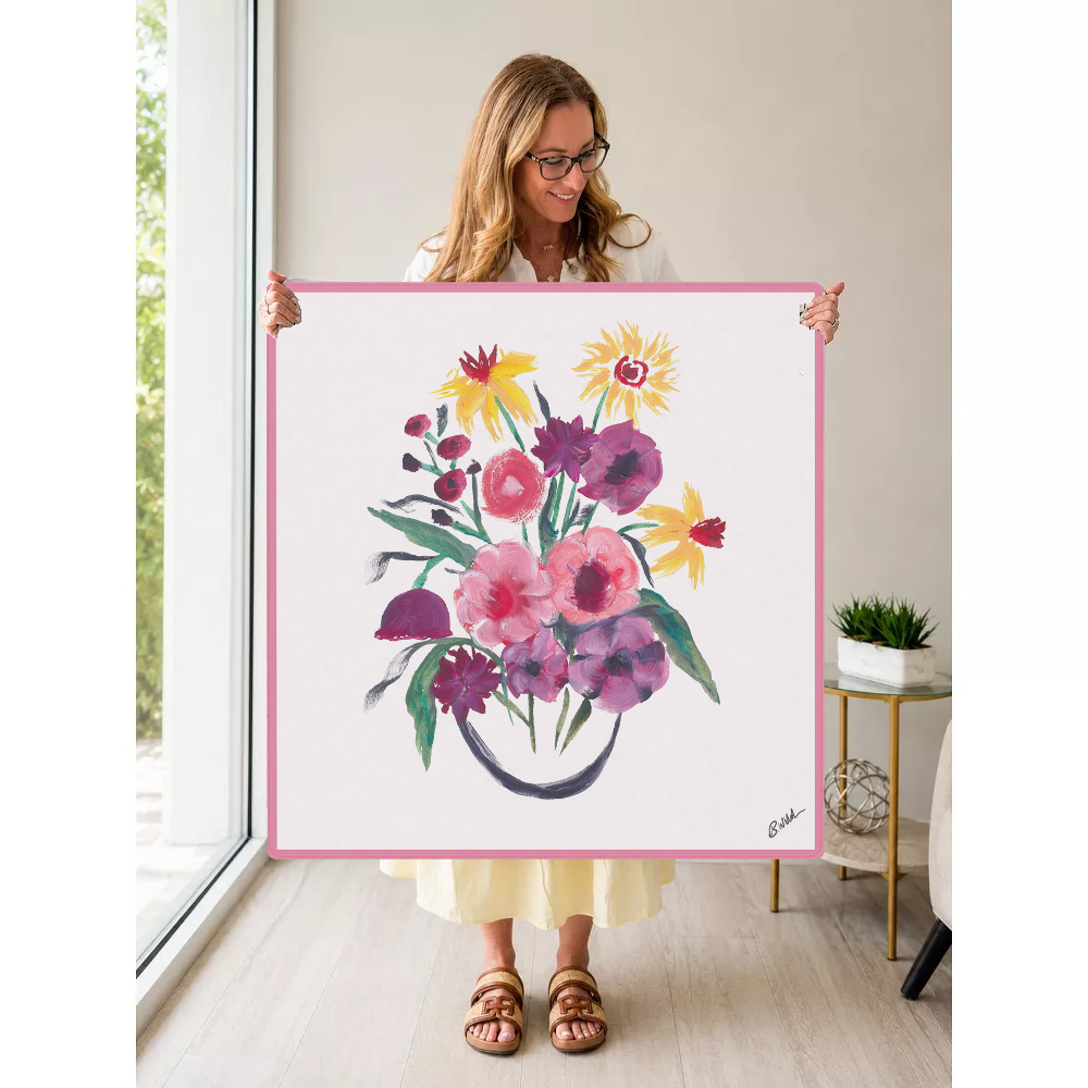 Bouquet of Bams mahjong mat — Held Mat Portrait
