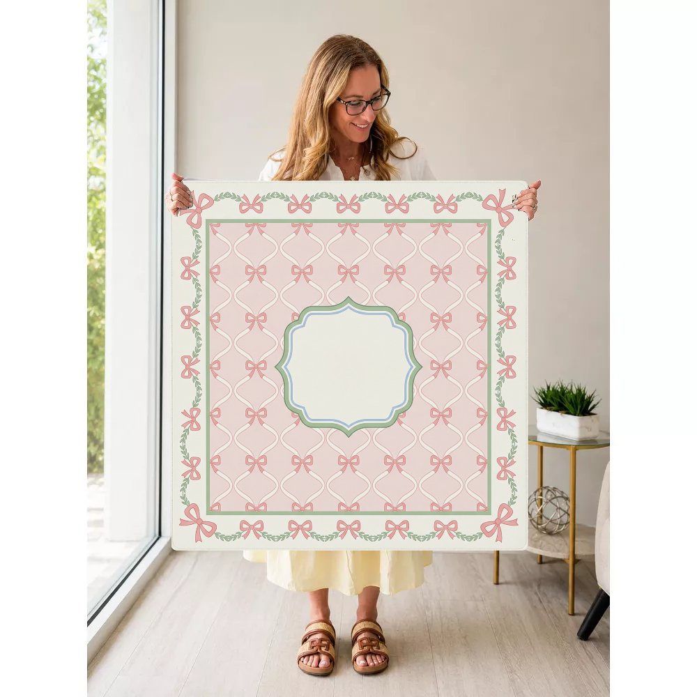 Bow Tied Elegance mahjong mat — Held Mat Portrait