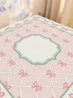 Bow Tied Elegance mahjong mat — Sunlit Close-up