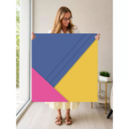 Bright Side Blue mahjong mat — Held Mat Portrait