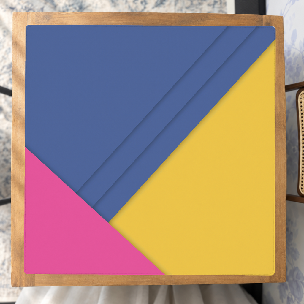 Bright Side Blue mahjong mat — Studio Overhead