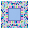 Bubble Pop Electric |  33"x 33" SI Signature™ faux leather