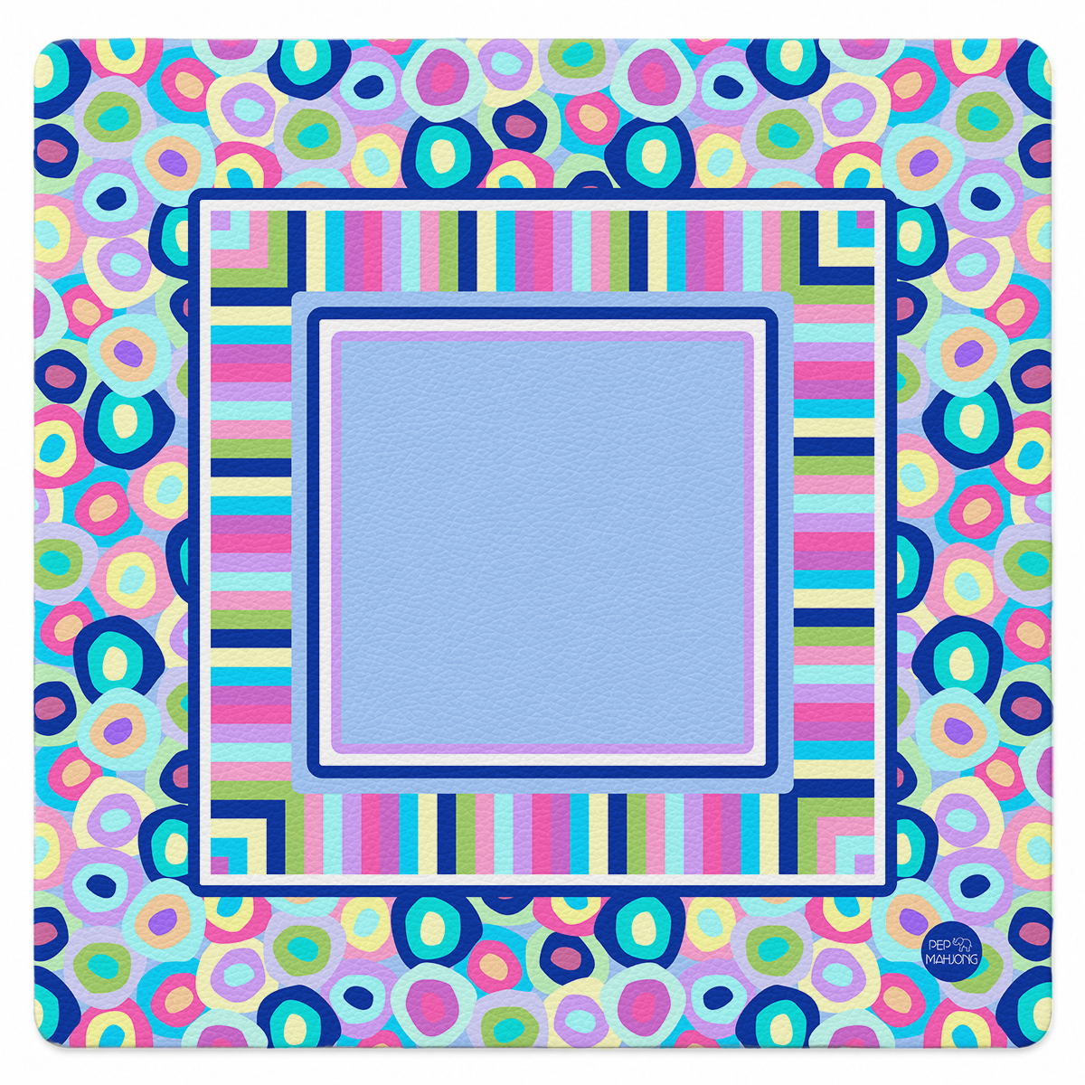 Bubble Pop Electric |  33"x 33" SI Signature™ faux leather