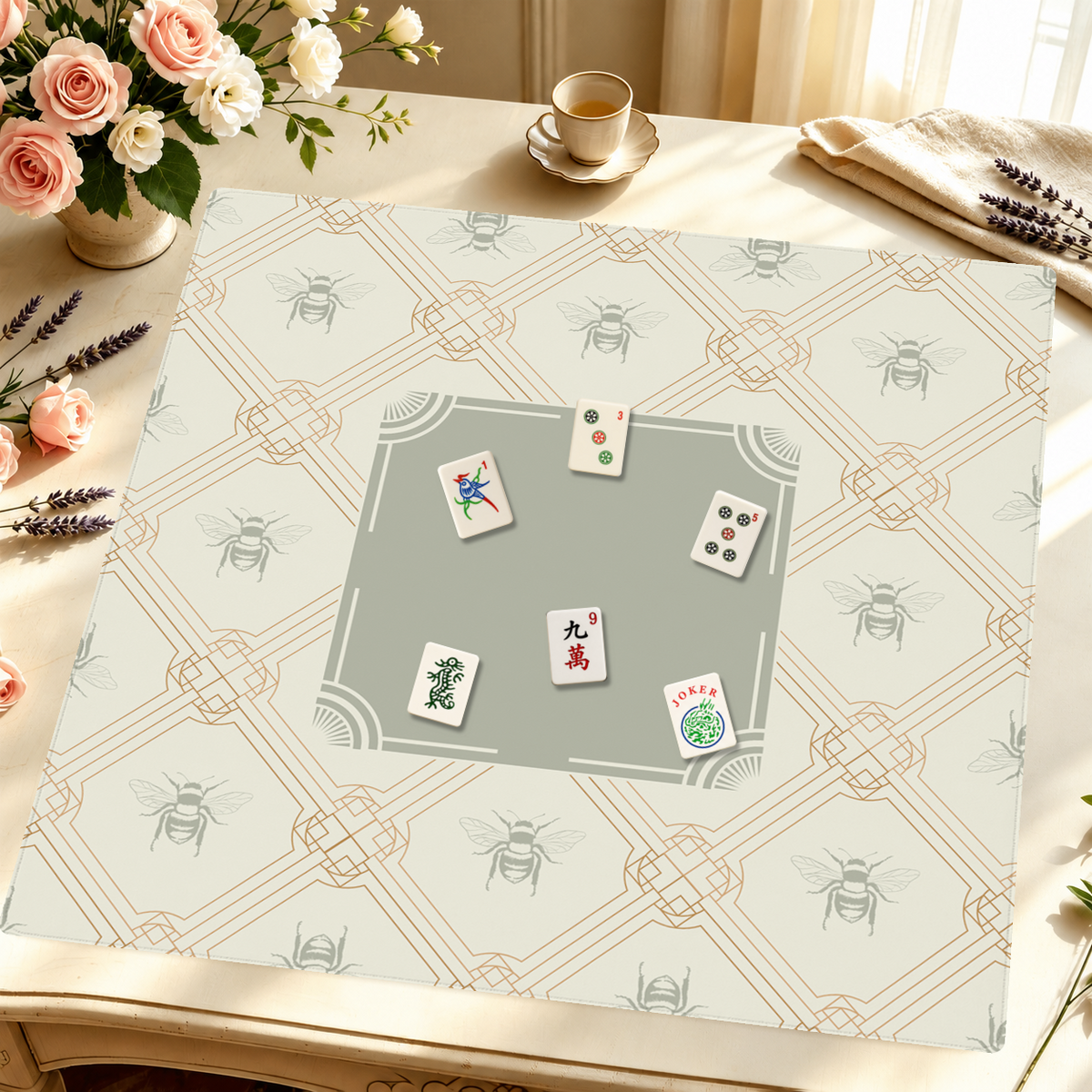 Bumble Deco Bliss mahjong mat — Styled Tile Table