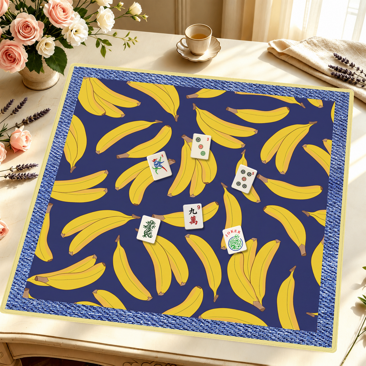 Bunch of Fun Mahjong Mat | Drenched x Mahjong by SI™ mahjong mat — Styled Tile Table