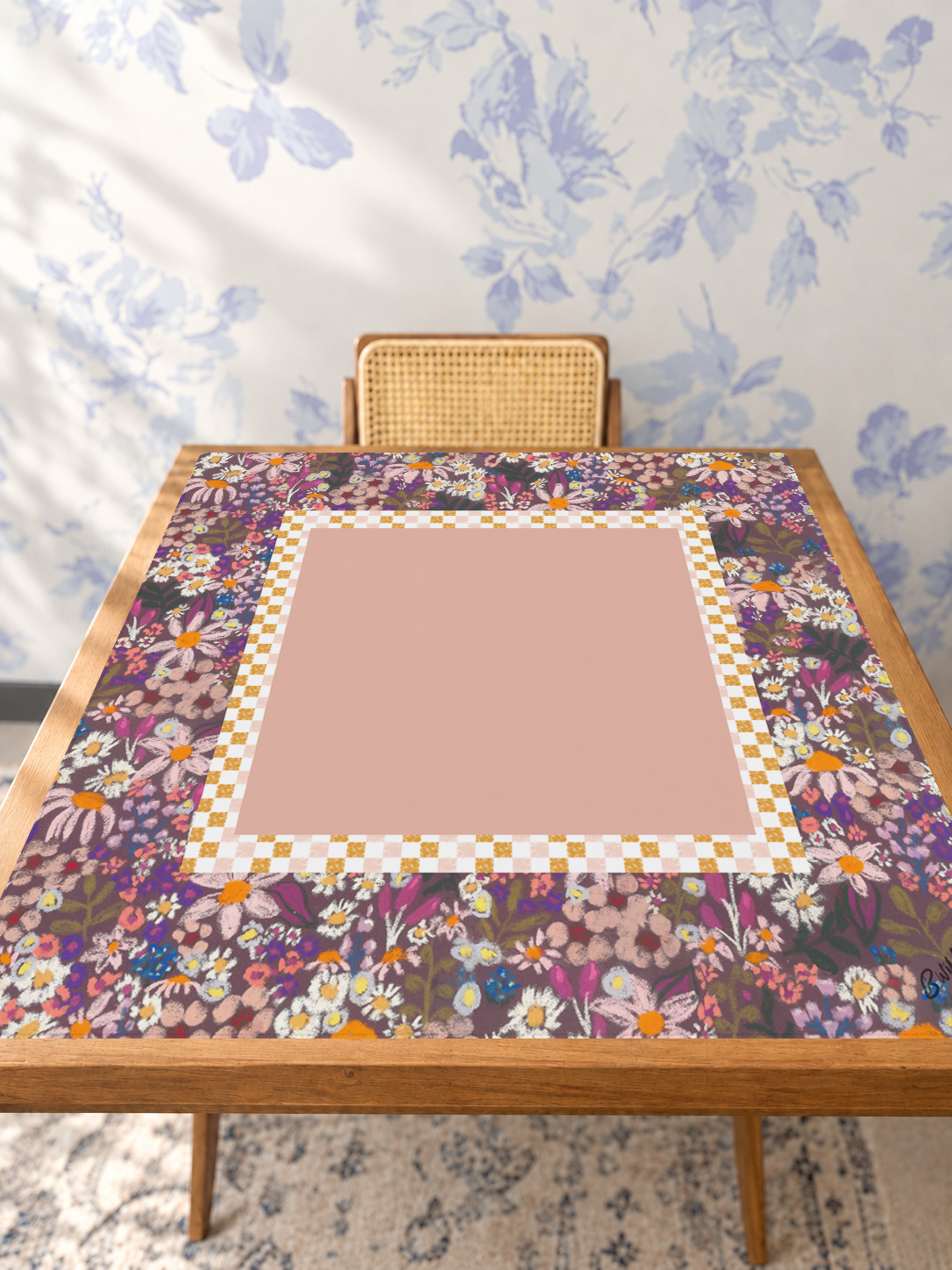 BWild Card mahjong mat — Studio Table Angle