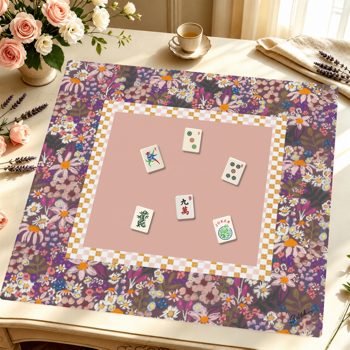 BWild Card mahjong mat — Styled Tile Table