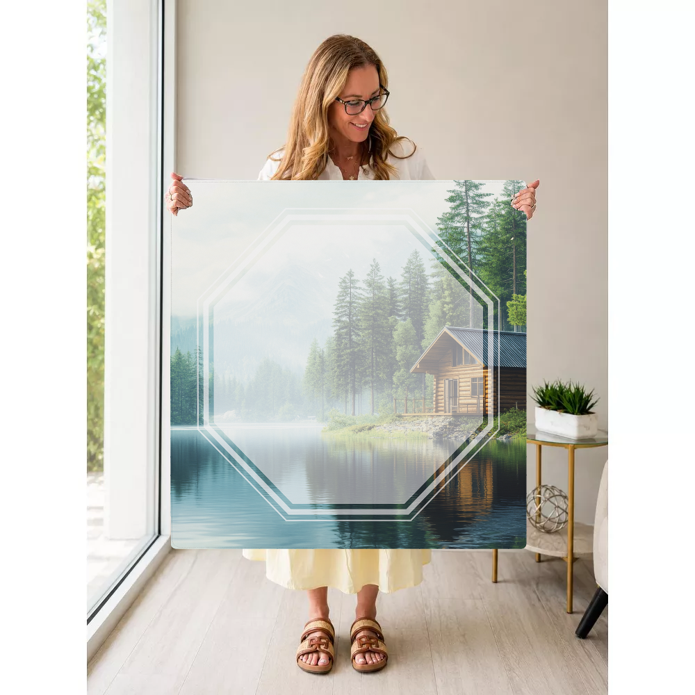 Cabin Daydreams mahjong mat — Held Mat Portrait