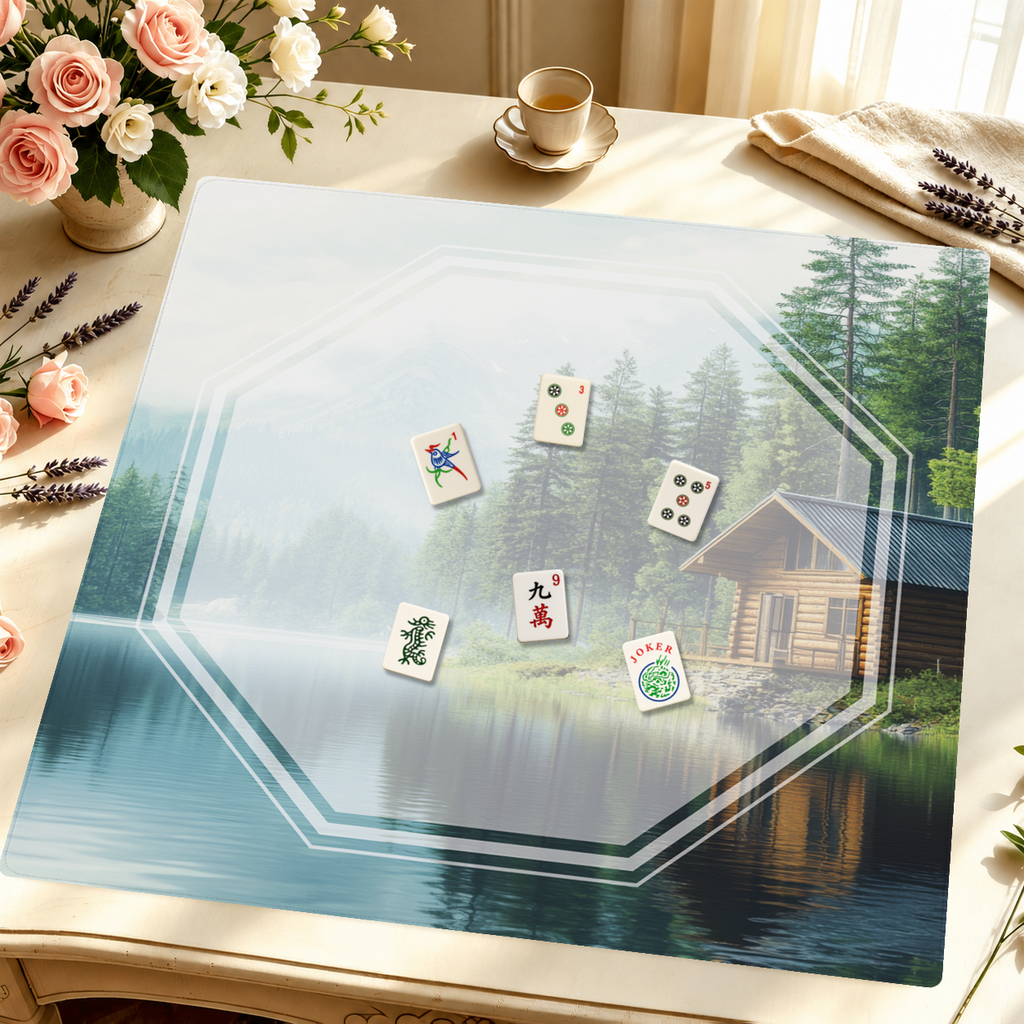 Cabin Daydreams mahjong mat — Styled Tile Table