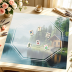 Cabin Daydreams mahjong mat — Styled Tile Table