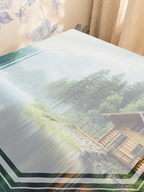 Cabin Daydreams mahjong mat — Sunlit Close-up