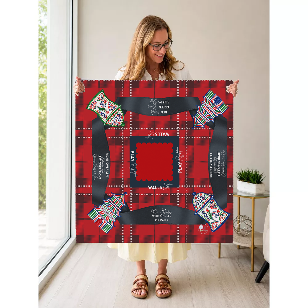 Cabin Fever mahjong mat — Held Mat Portrait