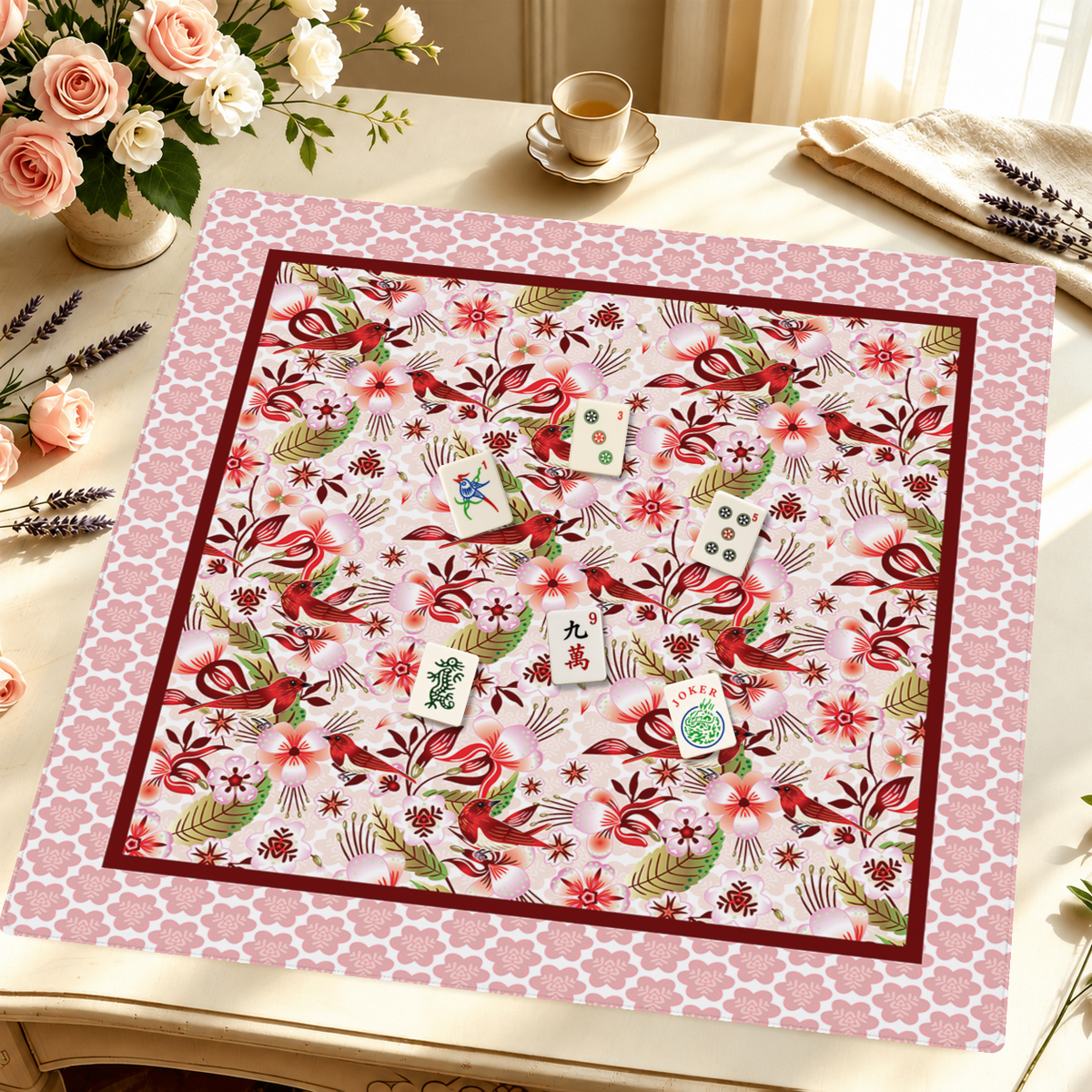 Canto Rubí mahjong mat — Styled Tile Table