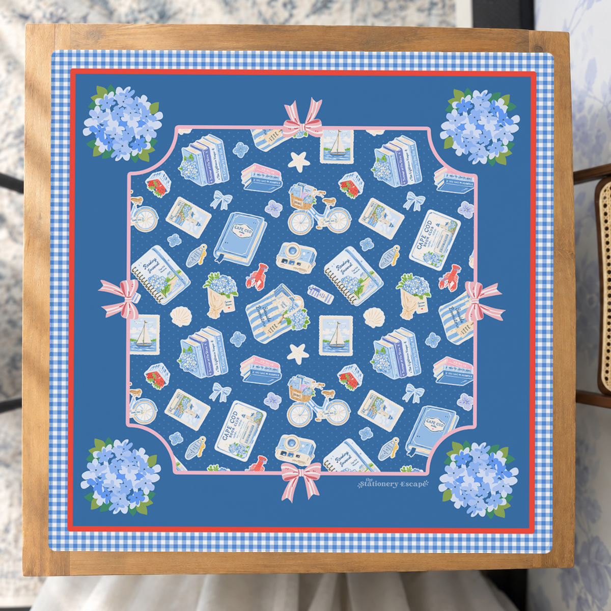 Cape Cod Book Club mahjong mat — Studio Overhead