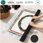 Cardinal Snow Business mahjong mat — Rolled Mat Feature Image