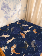 Catsellation Nation mahjong mat — Sunlit Detail