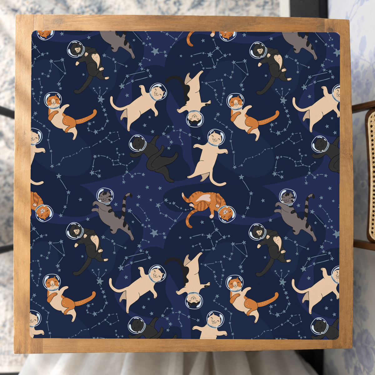 Catsellation Nation mahjong mat — Studio Overhead