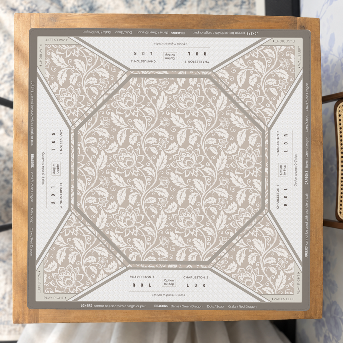 Charleston Charm mahjong mat — Studio Overhead