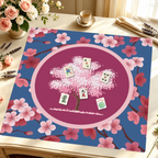 Cherry on Top mahjong mat — Styled Tile Table