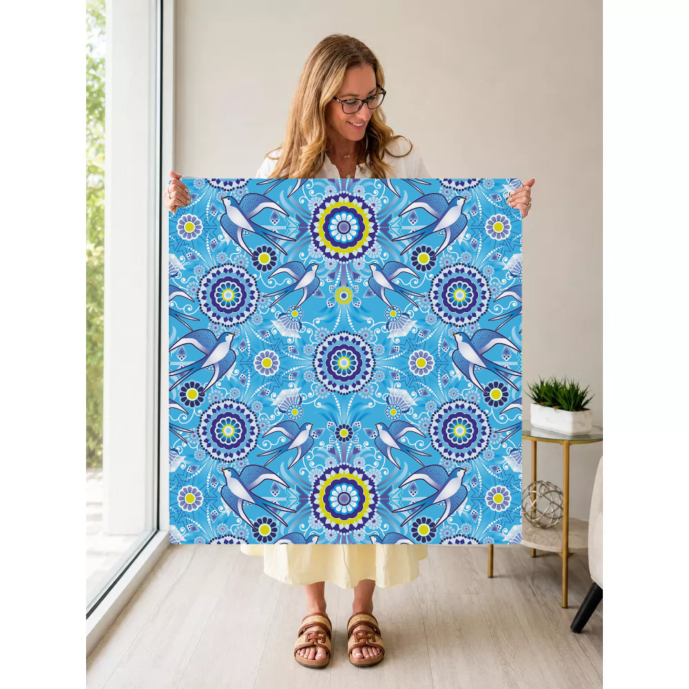 Cielo Vivo mahjong mat — Held Mat Portrait