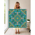 Citrus Sunrise Serenade mahjong mat — Held Mat Portrait