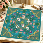 Citrus Sunrise Serenade mahjong mat — Styled Tile Table